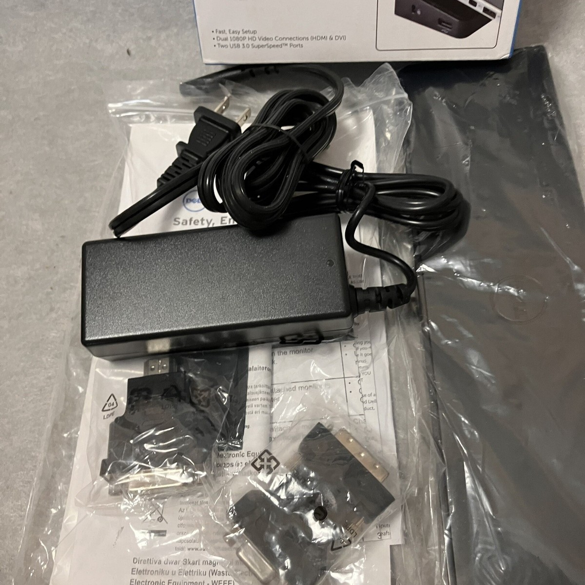 Dell D3000 SuperSpeed USB 3.0 Docking Station Genuine OEM | eBay