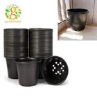 20/25 Gallon Fabric Grow Pots Round Plant Pots Black Garden Nursery Plastic Pot