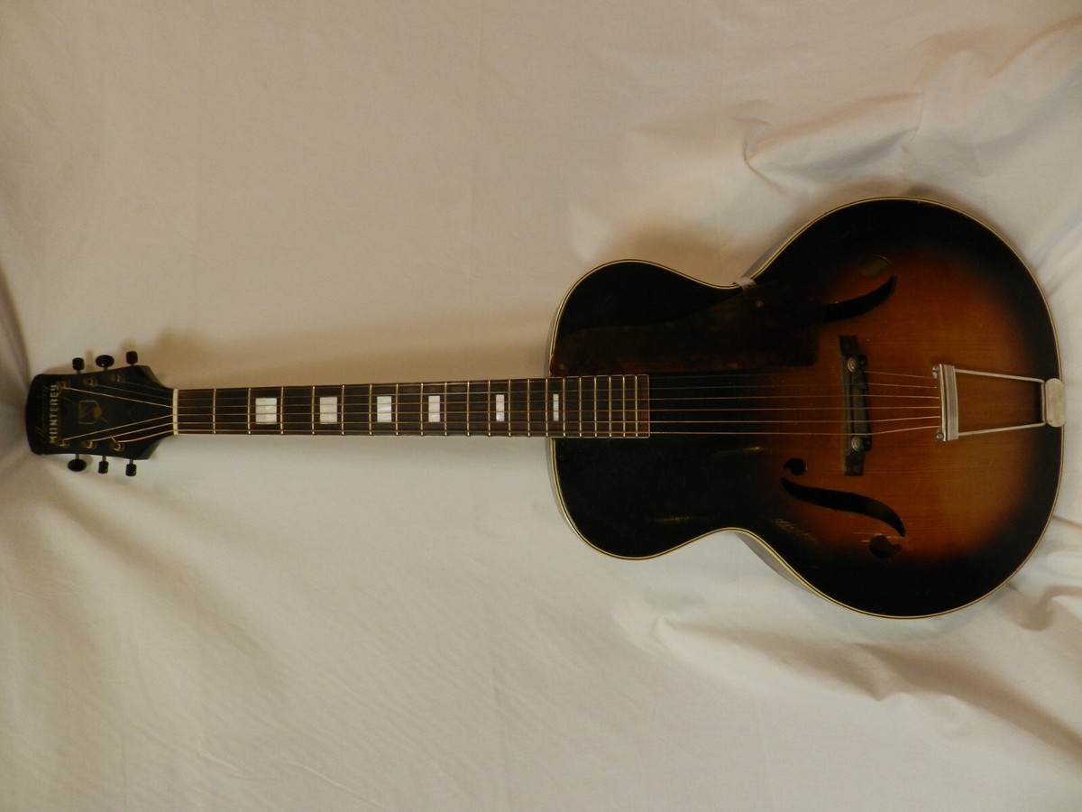 Vintage Early 1950's Harmony Monterey Archtop Acoustic Guitar