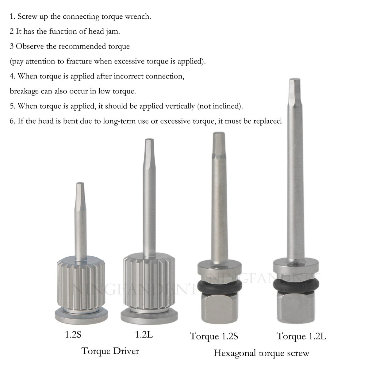 For Osstem Implant Driver Hand/Machine Screwdriver Hex 1.2mm