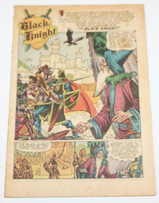 Black Knight #3 - Atlas Comics 1955 Golden Age - Joe Maneely, Coverless Complete