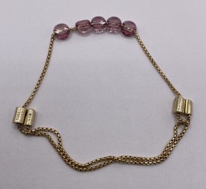 Authentic ALEX AND ANY CRYSTAL INFUSION GOLD PLATED STERLING SILVER PULL BRACELET