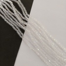 Lovely 95pcs 4mm Clear Crystal AB Glass Rondelle Beads DIY AUS Free Postage B02