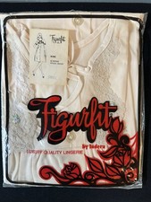 Vintage Figurfit Indera Lingerie. Peach Robe. In Original Package. Size Small