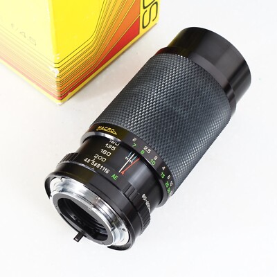 ^ Soligor 80-200mm f/4.5 One Touch Telephoto Zoom Lens - [EX] Konica AR Mount