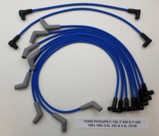 Camionetas Ford F-150-250-350 1983-1993 5,0 L/302, 5,8 L/351 W cables de bujía azules
