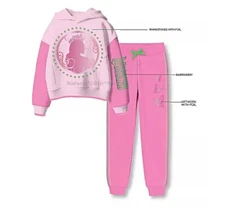 Wicked Girls Sweatshirt Hoodie Shirt Jogger Pants Set size 4-12 Glinda Movie NWT
