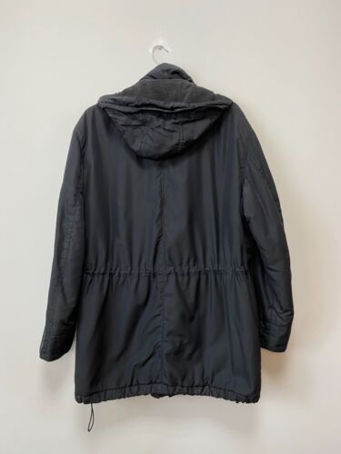 Vintage! HUGO BOSS Sport Men's Black Hoodie Zip Parka / Jacket Size EU56 UK46 - Picture 4 of 7