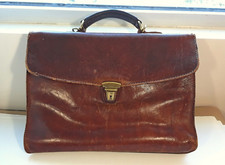 The Bridge Vintage Brown Briefcase Document B...