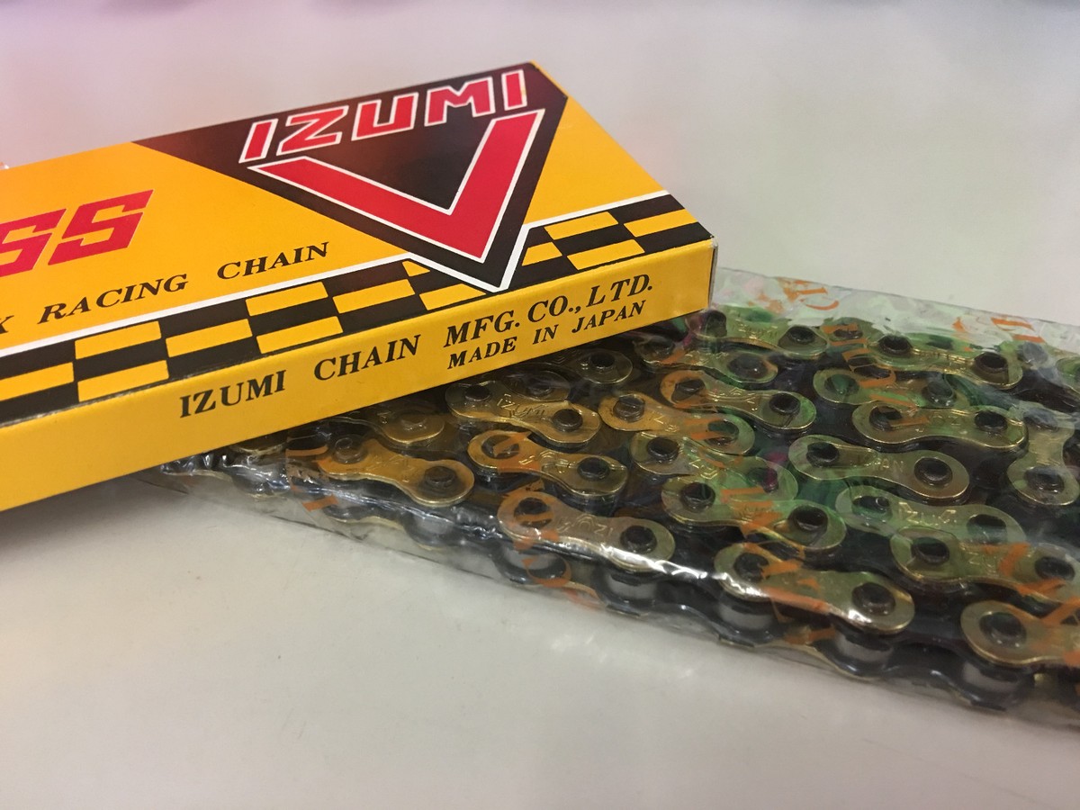 IZUMI V Super Toughness 1/2×1/8x106L Track Racing Chain (Gold) | eBay