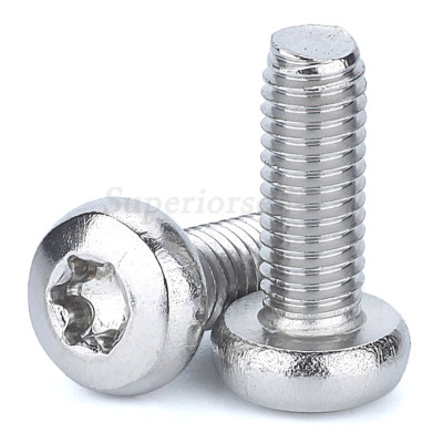 M2 M2.5 M3 M4 Button Head Torx Security Machine Screws - A2 304 Stainless Steel