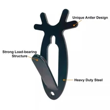 KJHUTAI European Mount Skull Hanger, Antler Style - 3 Pack NEW