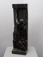 Antigua escultura de bronce Art Nouveau Henri Michel Antoine Chapu F Barservice 1880