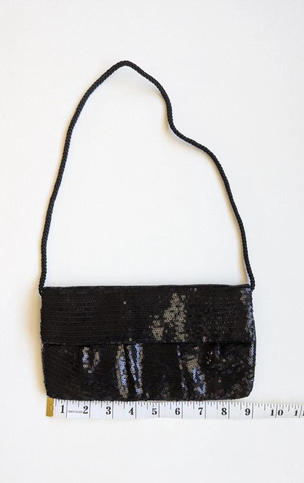 Style And Co Black Beaded Clutch - Image 4 of 4
