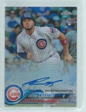 VICTOR CARATINI 2018 TOPPS CHROME ON CARD AUTO REFRACTOR ROOKIE RC #D 97/499