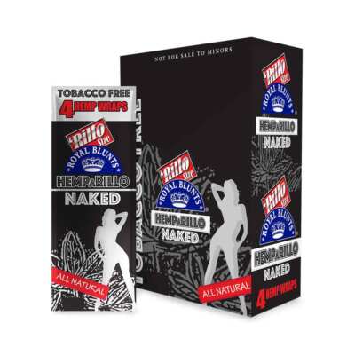 Hemparillo Naked Rillo Size - Full Box of 15 Pouches (4 Per Pouch)