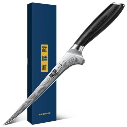 Fillet Knife 7 Inch, Razor Sharp Boning Knife for Meat Poultry Chicken Cuttin...
