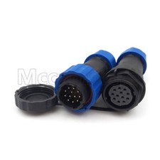 SD20 IP68 12 pin Waterproof Connector Cable, Plug Socket, Aviation Docking Plug