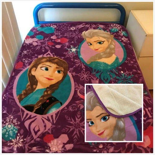 Double Layer Thick Winter Sherpa Faux Lambswool Mink Blanket (Character Print) - Picture 2 of 20