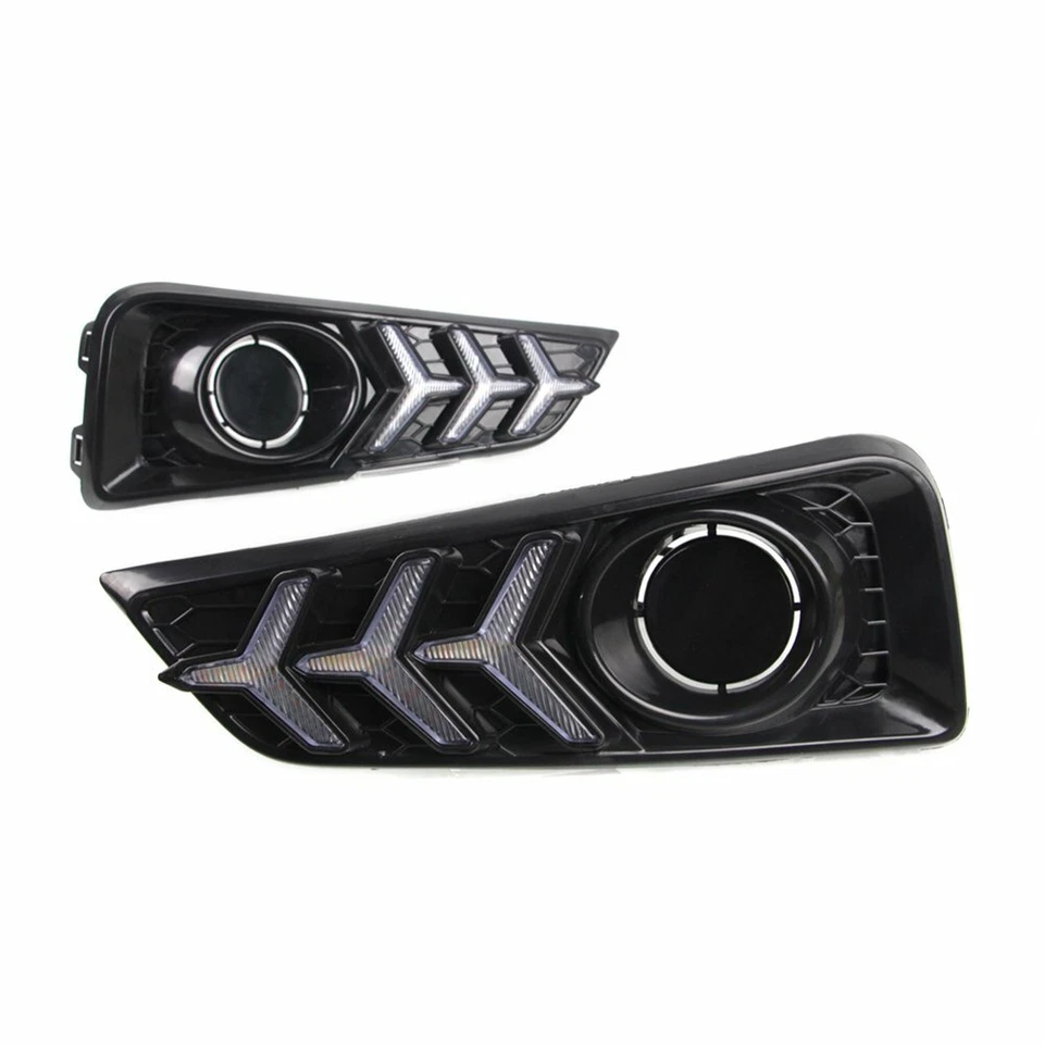 For Honda City 2014 2015 2016 DRL Daytime Running Light 3Y LED Fog Lamp w/ Turn - image 2 of 4