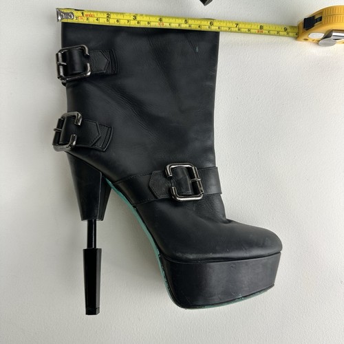 ruthie davis italia tripla fibbia plateau tacco 5” taglia 37 - Foto 15 di 15