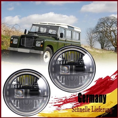 E-geprüft LED Scheinwerfer 7 Zoll  für Land Rover Defender Jeep VW T3 G Klasse