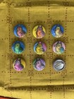 Lot Of 9 😸Handmade😸 1 Inch Cat Pin Buttons Stamped Ink Colored Pencil Pinback — photo 3