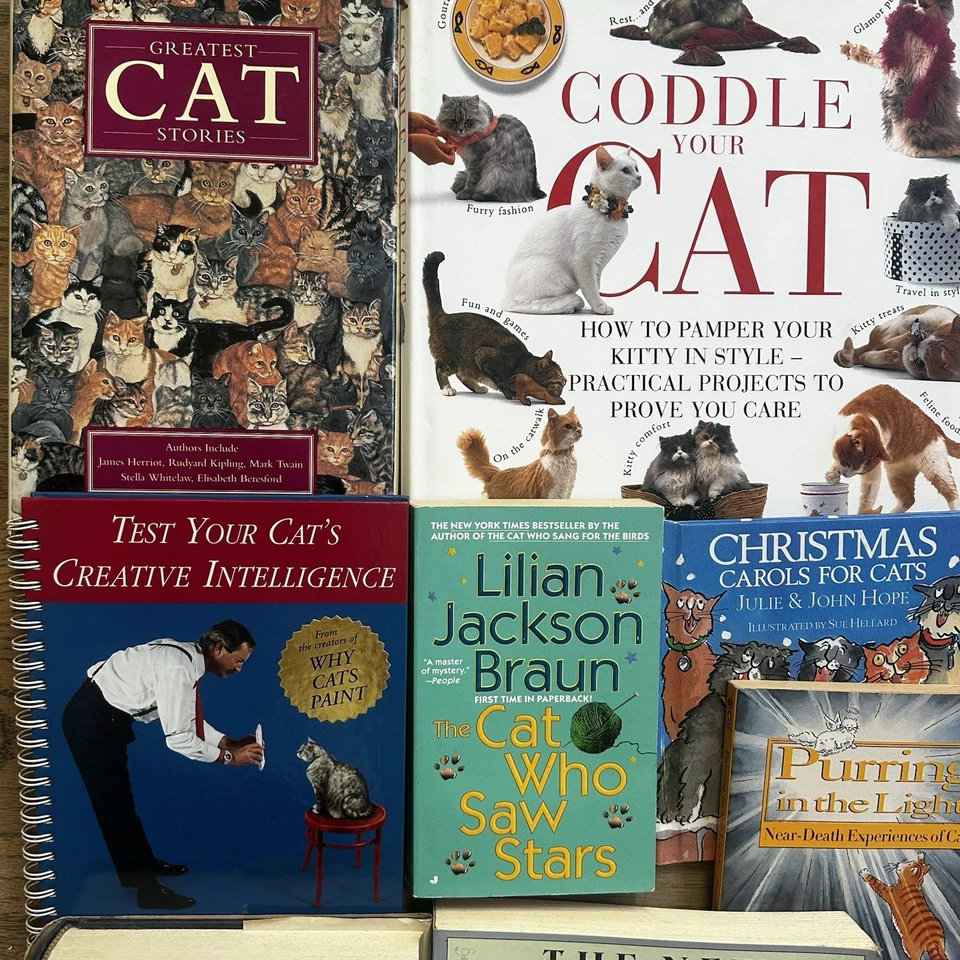 Cat Lovers 23 pc Book Lot Guides, Stories, Jokes Kitty Feline Enthusiast - Image 4 of 4