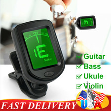 LCD Clip On Chromatic Acoustic Electric Guitar Bass Ukulele Banjo / Violin Tuner