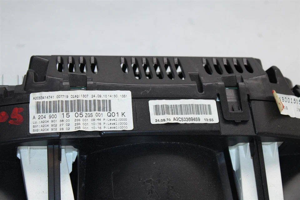 CLUSTER VELOCÍMETRO C250 C300 C350 C63 GLK350 2011 11 2049001505 1379738 Foto 2 de 4