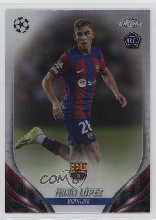 2023 Chrome UEFA Club Competitions Refractor Fermin Lopez FermÃn López #38 0m1s