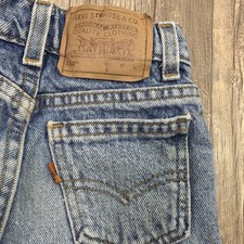 Vtg 90's Little Levi s Jeans Kids Size 6 550 Regular Orange Tab USA Made
