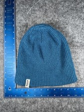 Burton Hat Beanie Mens One Size Blue Knit Logo Stretch Winter Ski Outdoor
