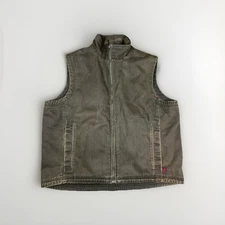 Vintage Woolrich Vest Mens XL Brown Blanket Lined Saddle Fleece 22830