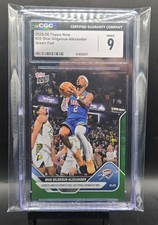 2025-26 Topps Now Shai Gilgeous-Alexander #20 Green Foil 12/99 Thunder PSA 9 