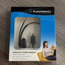 NEW Plantronics M214C Cordless Phone Headset-Over The Head Style Microphone