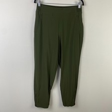 Athleta Brooklyn Heights Joggers Pants Size 6 Green Pull On 533443