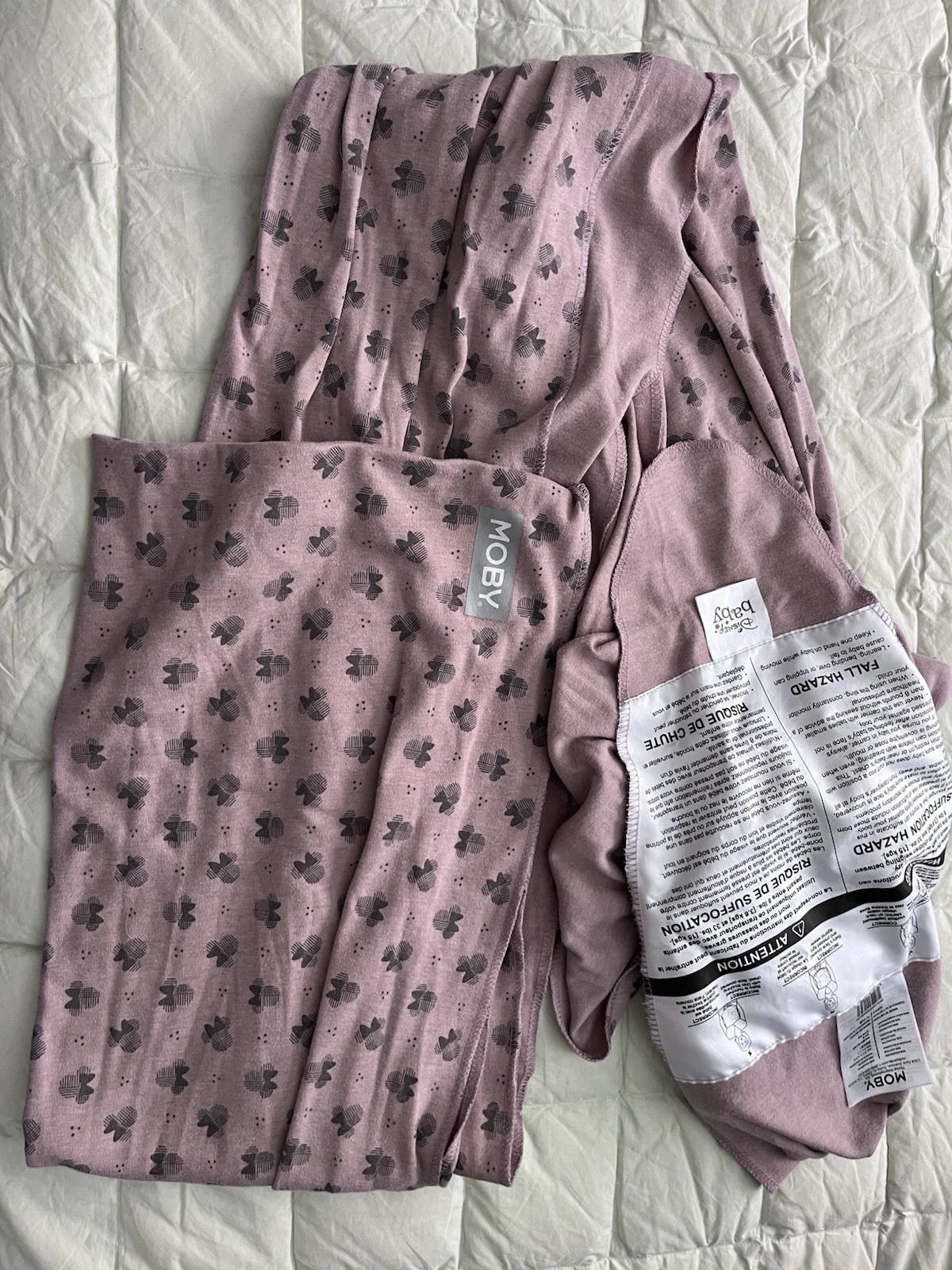 Moby Wrap Pink Disney Minnie Mouse Print Newborn - Toddler 8-33 lbs Baby Carrier