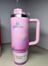 Stanley Quencher 30oz Valentine Tumbler – Pink Heart Gradient – New