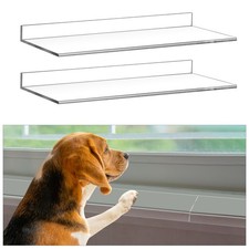 Wenqik 2 Pcs Clear Window Sill Total Length 29.5'' x 5.25'' Width, clear