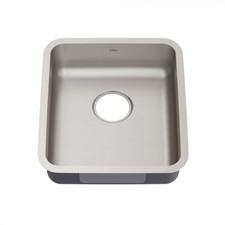 Kraus KA1AS17 Dex 17" Undermount Single Basin 16 Gauge Stainless - Stainless