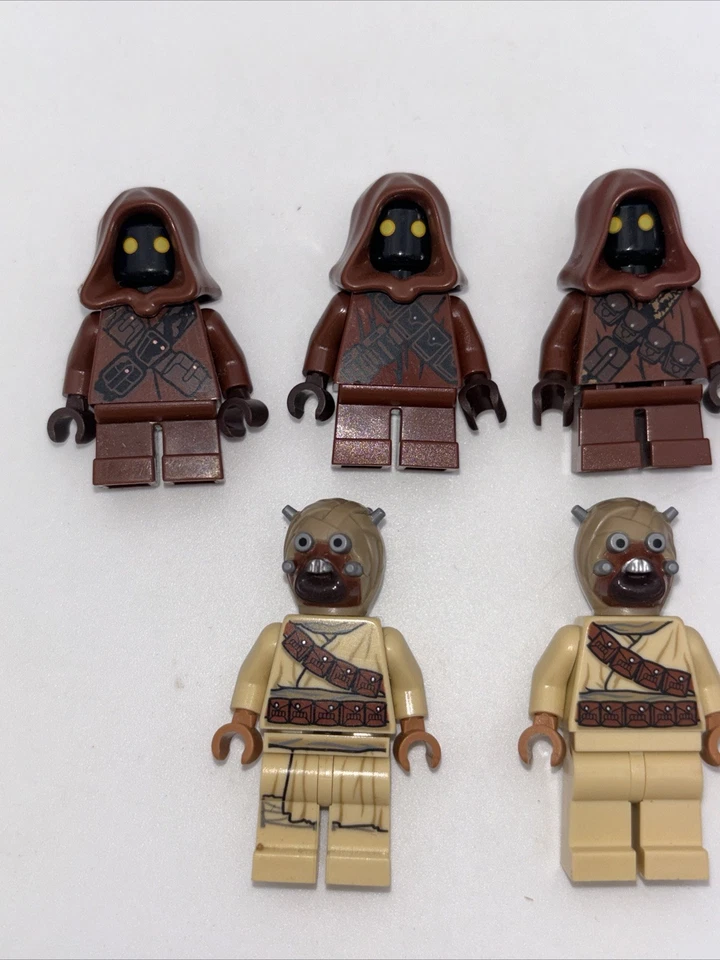 Lego Star Wars Minifigura Lote Minfiguras Jawa Sandpeople Tusken Raider Ejército Constructor Foto 2 de 3