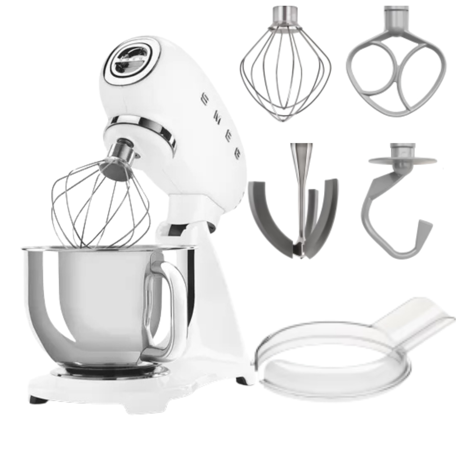 SMEG SMF03WHEU Robot de cocina 50s Style blanco full color Italia design mejor