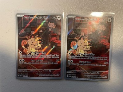 Team Rocket's Meowth 203/182 Sv10: Destined Rivals Holo