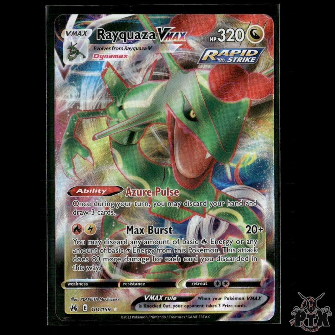 Rayquaza VMAX 101/159 Crown Zenith NM Pokemon