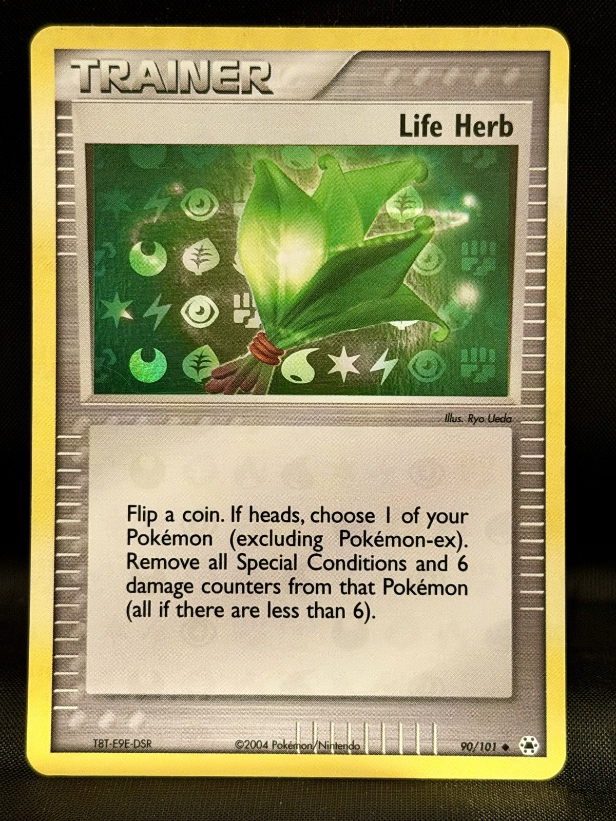 2004 Pokemon Hidden Legends Reverse Holo Foil Emglish NM Card- Life Herb #90/101