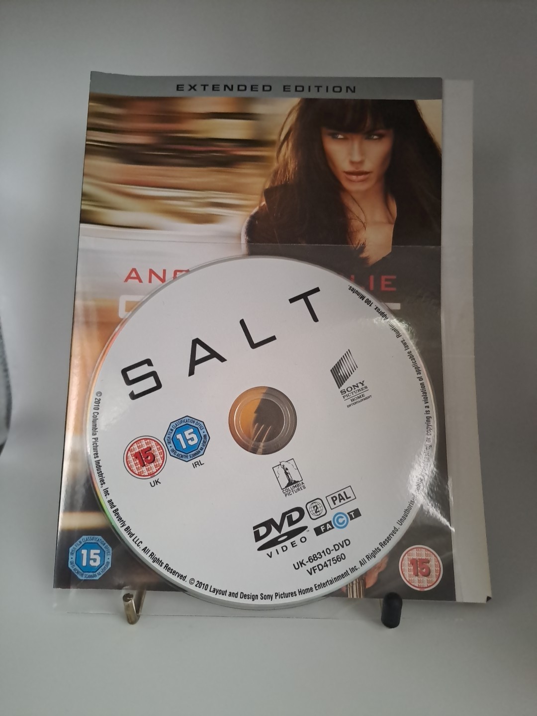 Salt DVD Thriller & Mystery (2010) Angelina Jolie Disc And Paper Cover Only