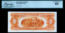 USPC JSG BOGGS ART NOTE NON-LEGAL TENDER GRADED VERY CHOICE NEW 64 ((BEAUTIFUL))