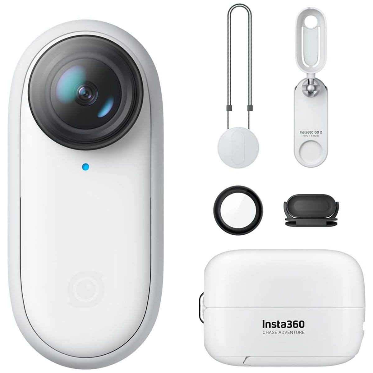 Insta360 GO 2 Miniature Action Camera - White (CING2XX/A Insta360 GO 2 Miniature Action Camera - White (CING2XX/A
