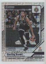 2024 Panini Donruss EuroLeague Press Proof Purple /275 Sterling Brown #149 14mf